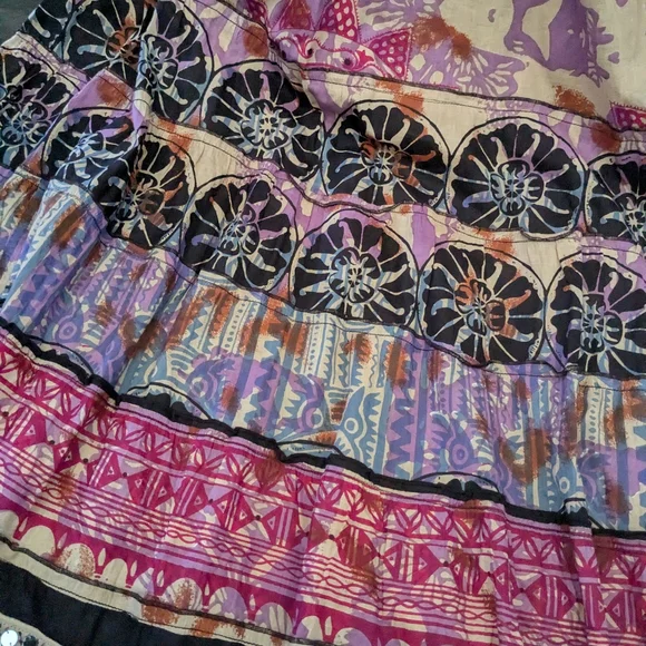 Gorgeous Soft Surroundings Bohemian Tribal Maxi Skirt Cotton - Picture 4 of 9